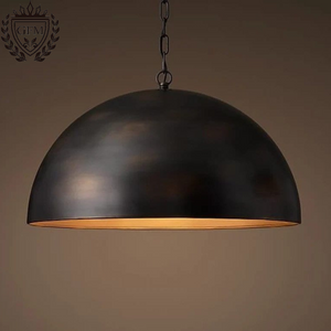 Modern Black Dome Ceiling Light