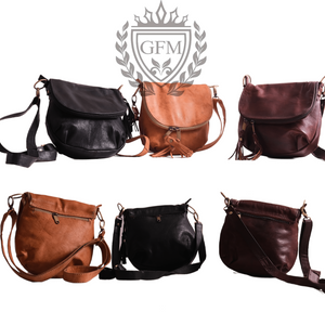Moroccan Leather Bags, Brown+ Black+ Tan