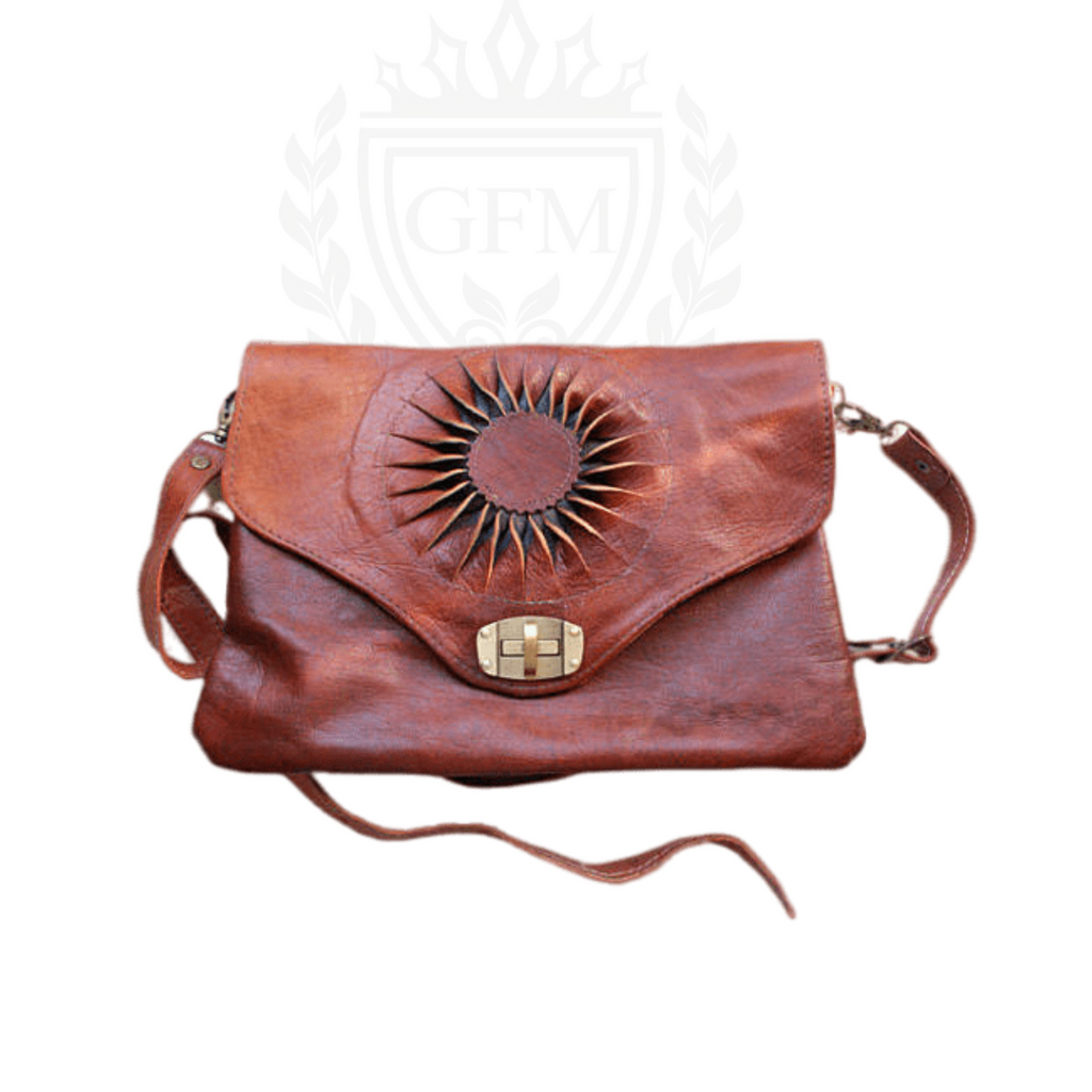 Handmade Moroccan Leather Boho bag with fringes – Simply Moroccan