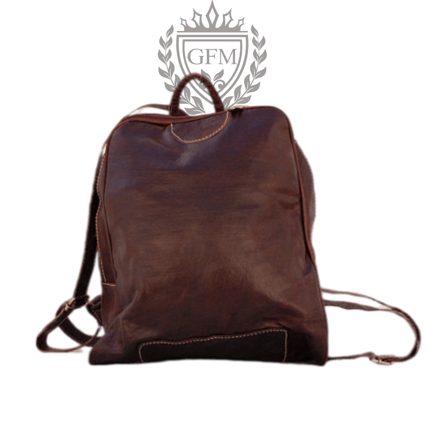 Leather backpack