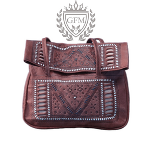 Vintage moroccan leather bag