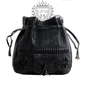 Moroccan leather bag Brown