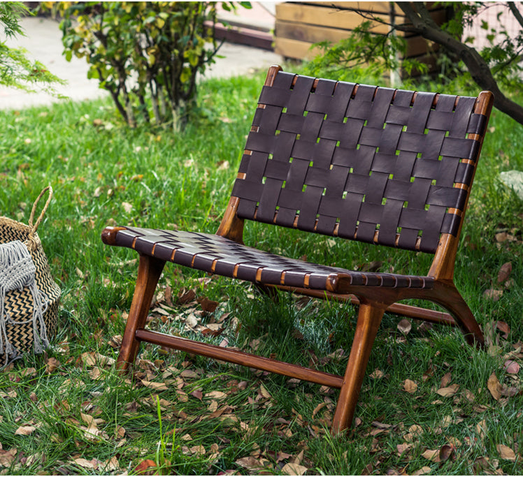 Customized Chair In walnut wood And Leather