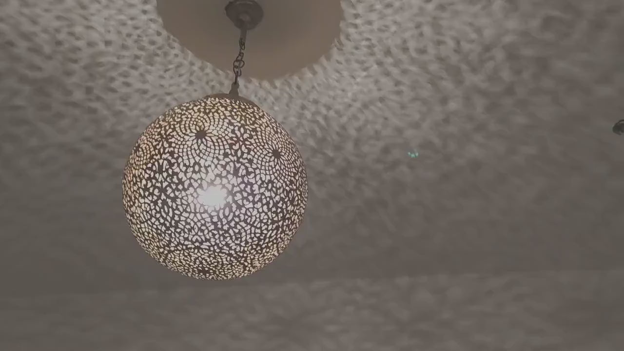 Decor Designer made copper hanging lamp