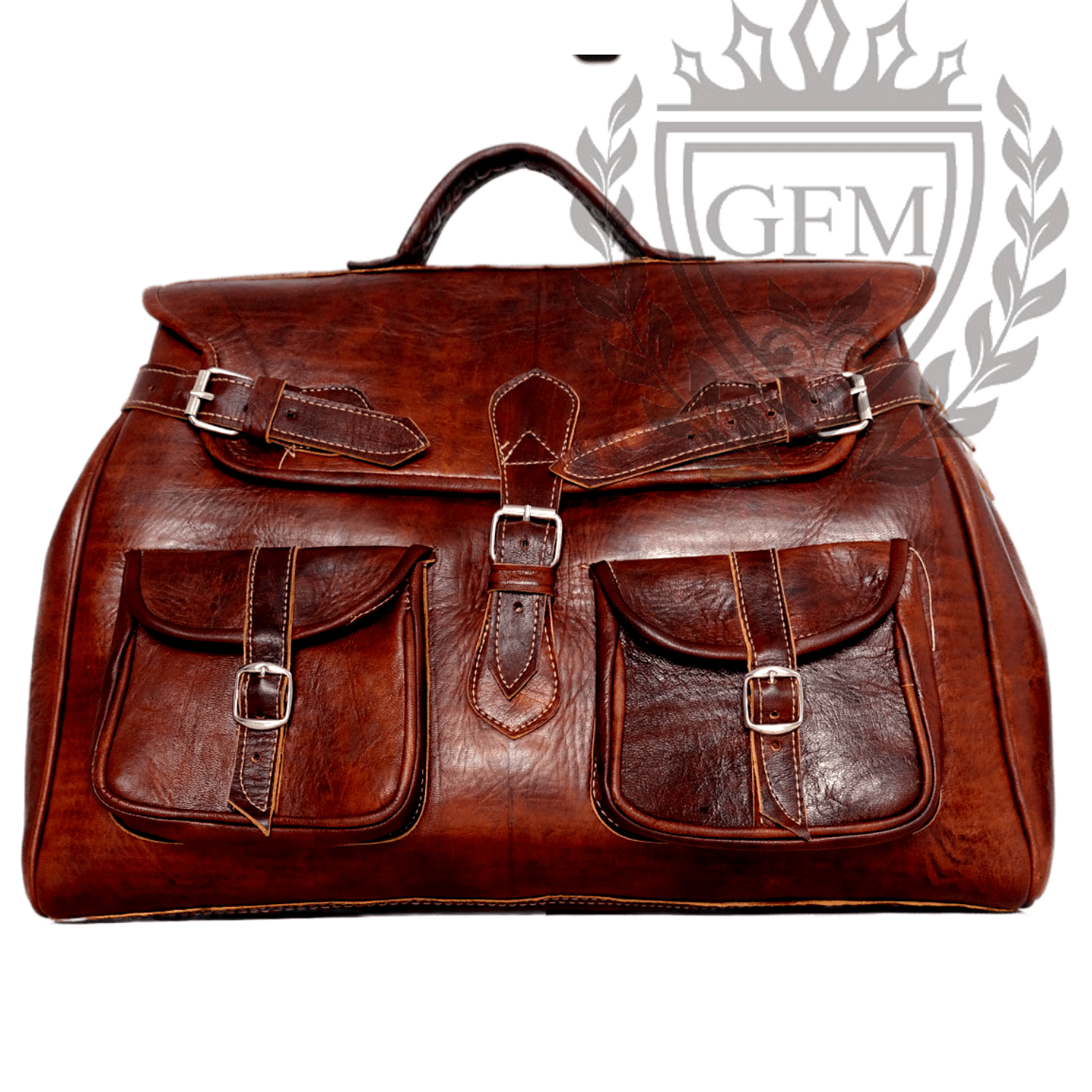 Handcrafted Leather Travel Bag – Large Moroccan Weekender Bag Handcrafted Leather Travel Bag – Large Moroccan Weekender Bag