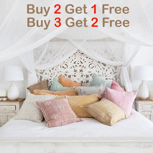 Handmade cactus silk Moroccan pillows