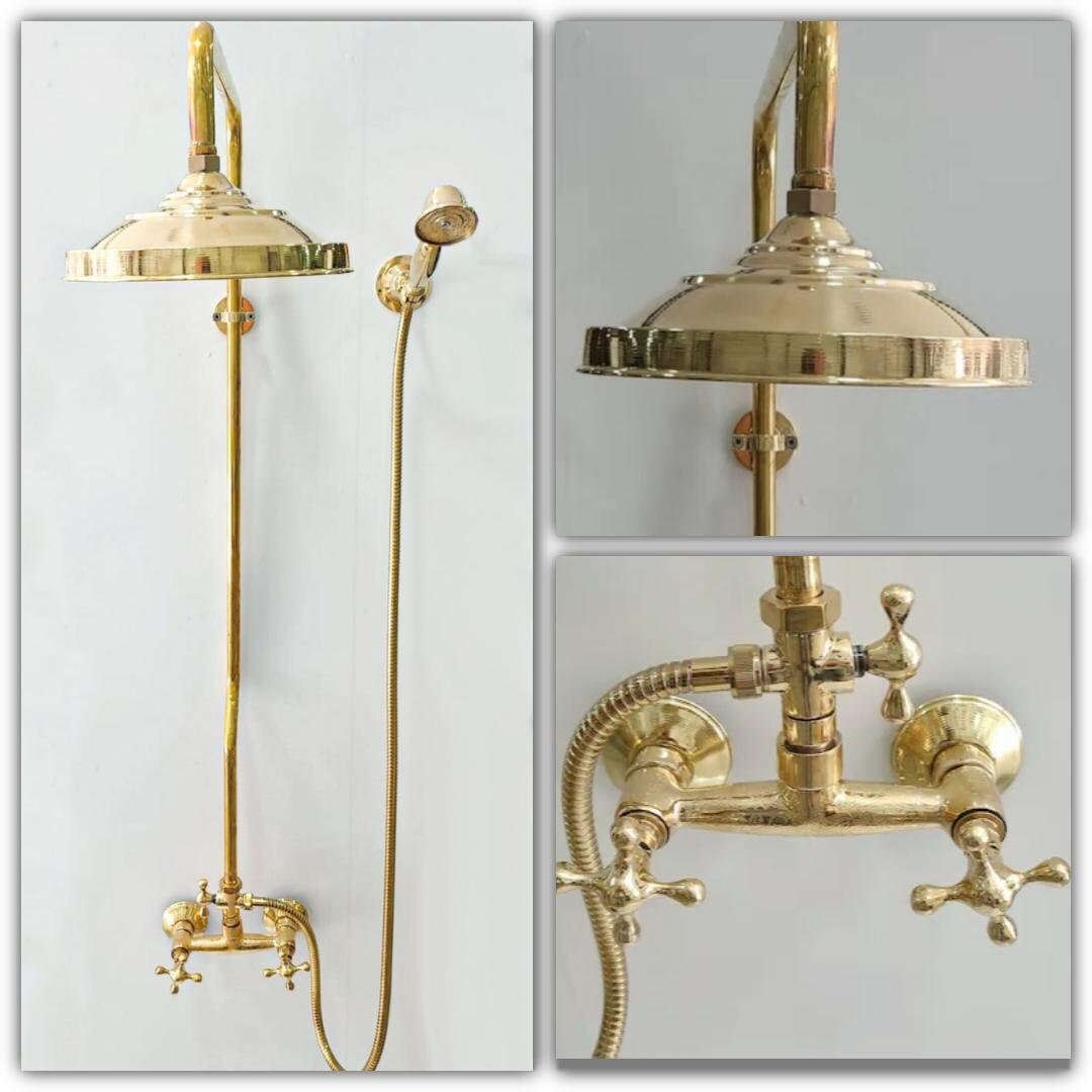 Brass Rain Shower System