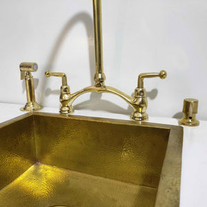 Handmade Unlacquered Brass Bridge Fauce